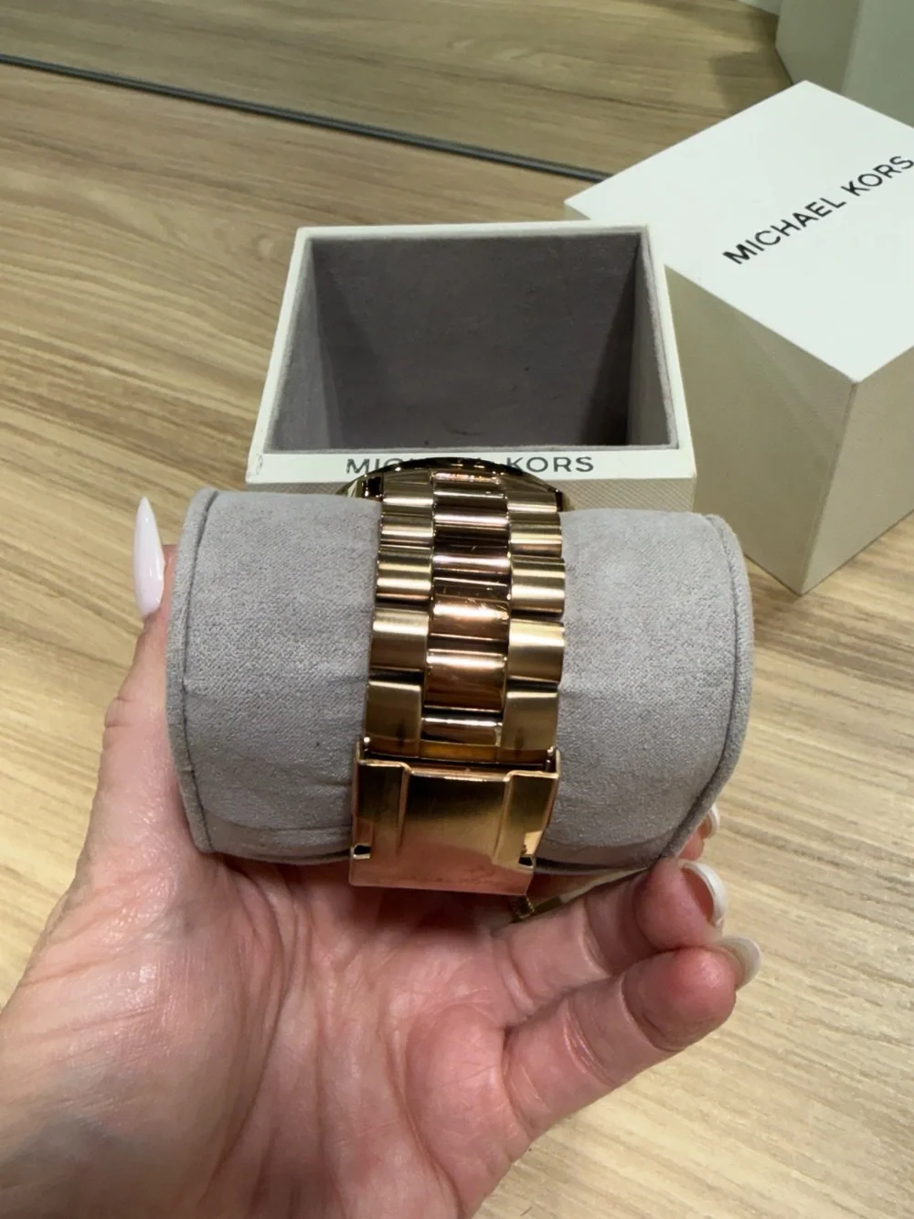 Michael Kors Oversized Rose Gold Chronograph Watch